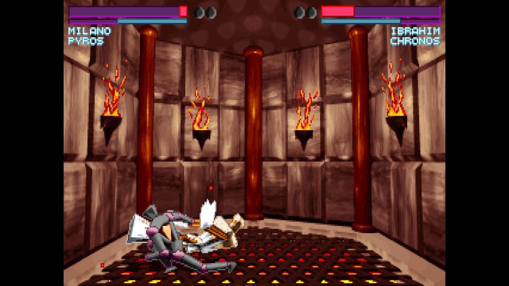 The classic look: the original 320 by 200 VGA picture, the same moment