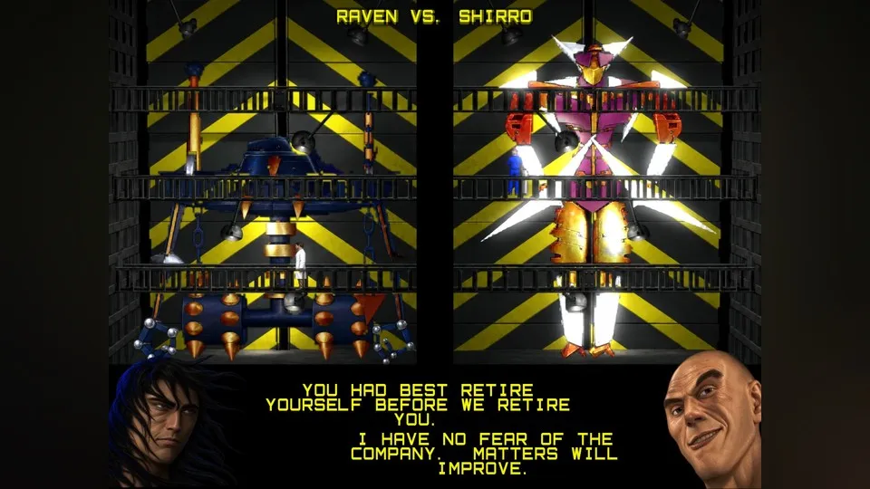 The VS screen before a fight